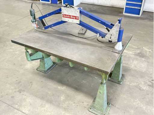 QUICK-BOY articulated arm + grinding machine