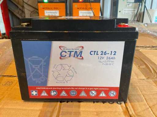 CTM 26-12 Lead-acid battery 12 V-26 Ah (64x)