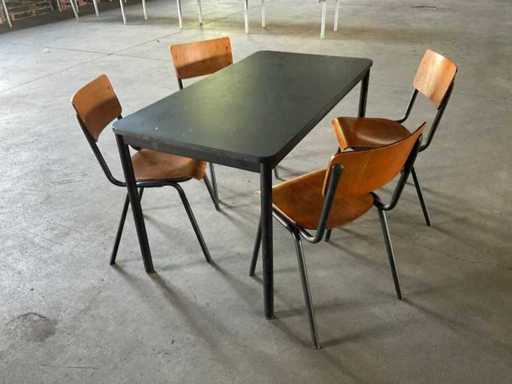 Kantinetafel + stoelen