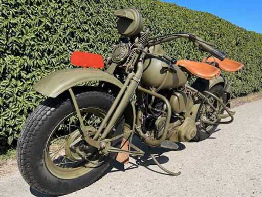 1941 Harley-Davidson 41WL Klassische Auto-Motorrad der Südafrikanischen Union Verteidigungsstreitkräfte