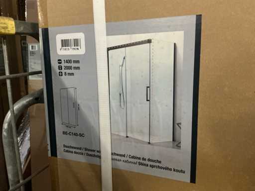 Porta scorrevole doccia Revital BE-C140-SC 140x80cm