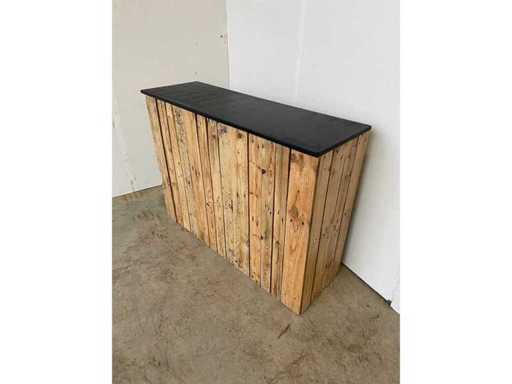 Handgemaakte receptiebalie 135 x 100 x 45 cm