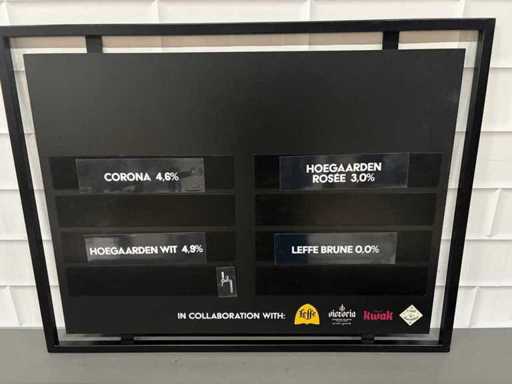 Magnesowy znak reklamowy