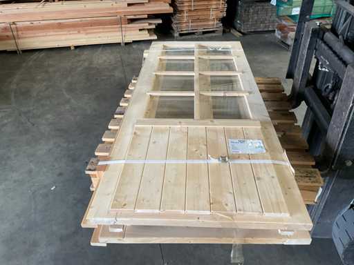 Deur in kozijn beglaasd 202x169 cm