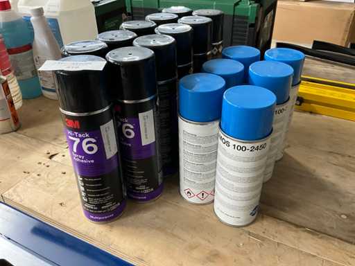 Agent adhésif pulvérisateur et démoulant