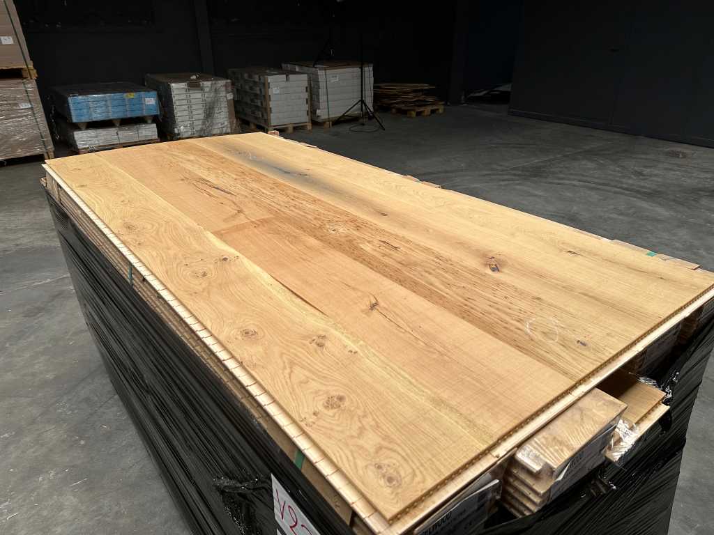 33,6 m2 Multiplank oak parquet XL - 2000 x 187 x 15 mm