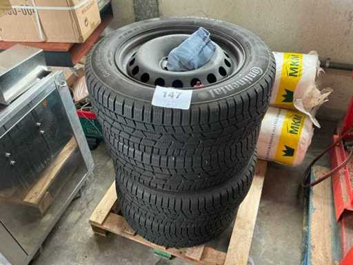 Continental Contiwintercontact Autoband voor Renault Scenic (4x)