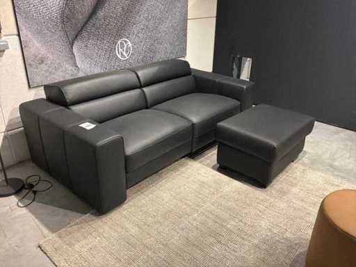 Gran positano Namibo nero Seat 2.5 seater with footstool