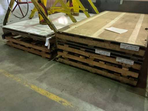 Batch of various metal sheet material