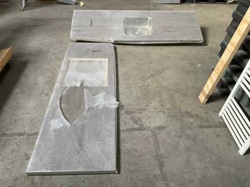 Keuken werkblad voor hoekopstelling