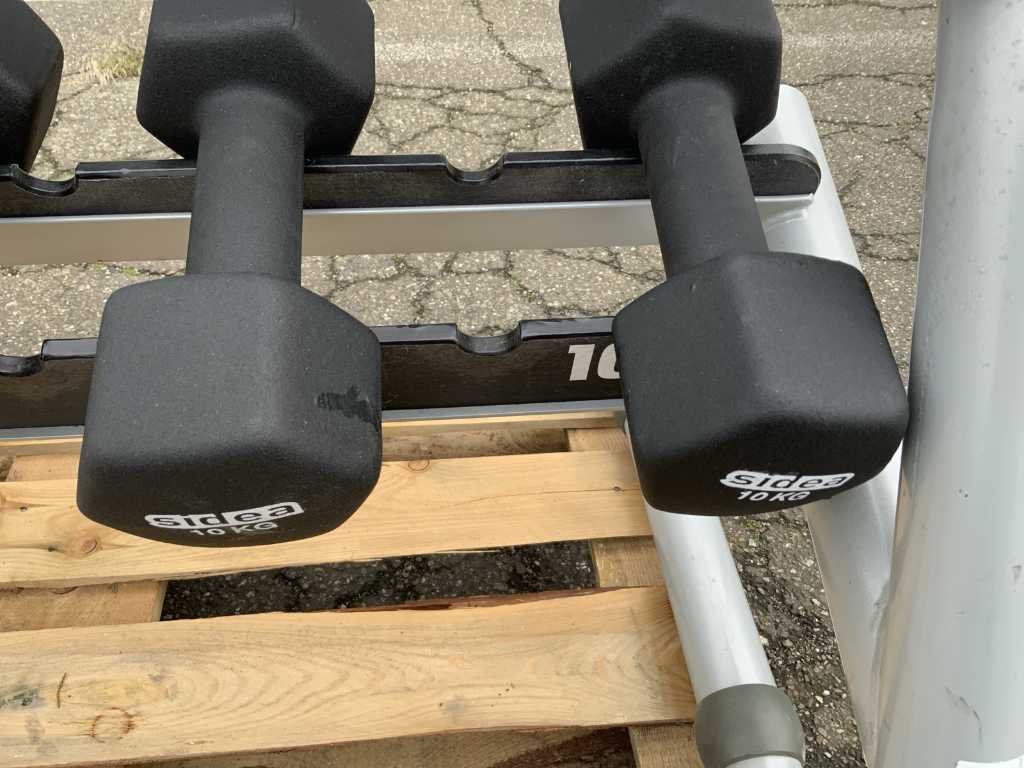 sidea dumbell rack nouveaux haltères 1 à 10kg Multi-gym
