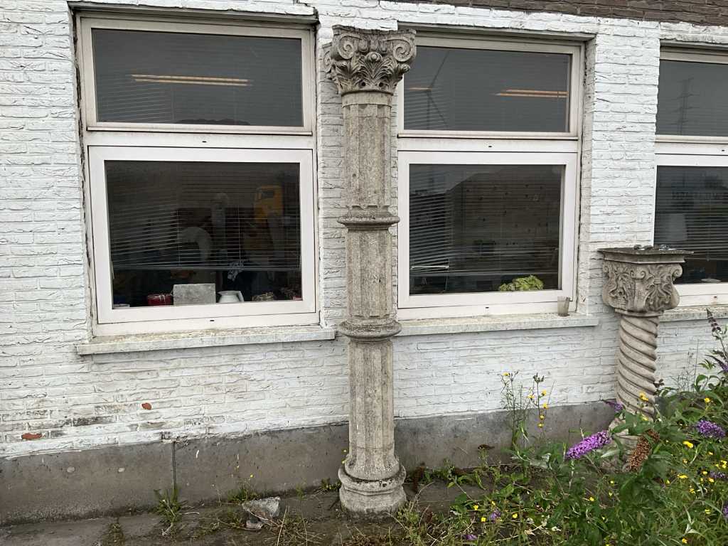 Natural stone column