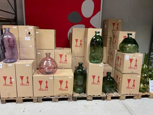 Vidrios Miguel Glass Alan, bollo Glass vases