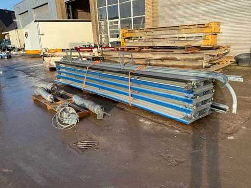 Porte électrique à roulettes