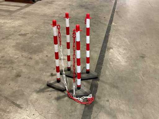 Barriere-Pfosten (4x)