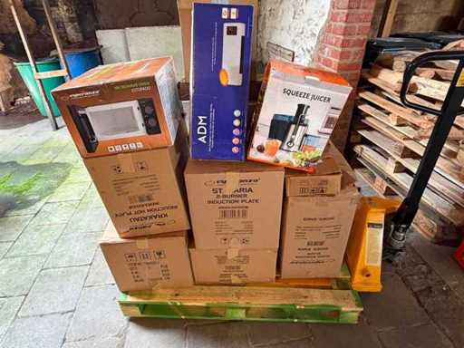 Électroménager et électronique à palettes de retour