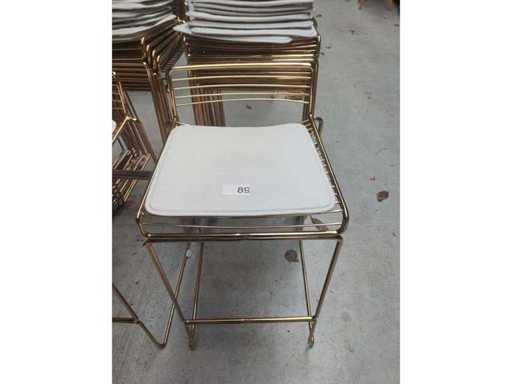 10x bar stool gold + cushion (10x)