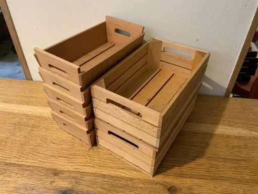 Drewniana skrzynka na chleb (7x)