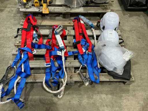 Casco di sicurezza e protezione dalle cadute (3x)