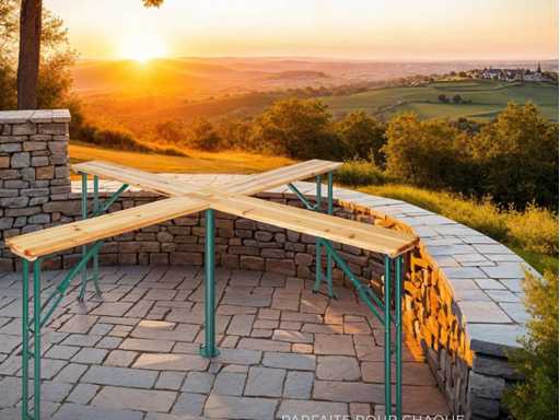 Table de jardin haute