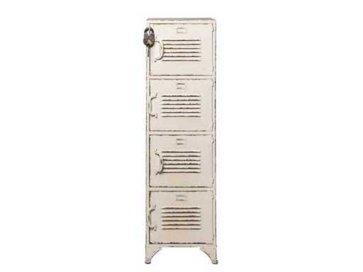 Rootsmann Bulky Locker 4 deurs wit met optie slot
