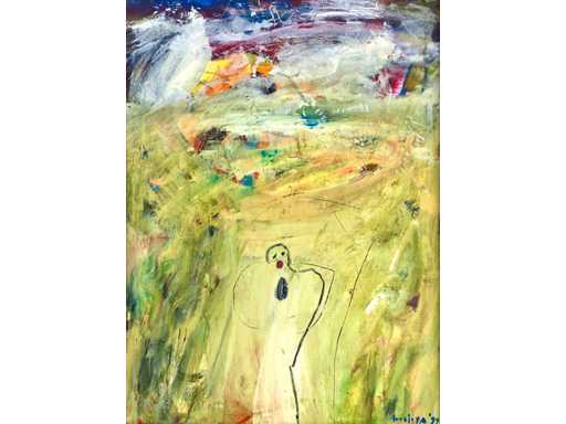 Surajiya - Scream - acryl op doek