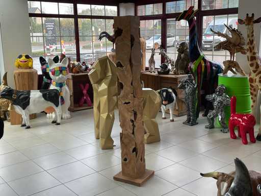 Console van Wortelhout decoratiestuk