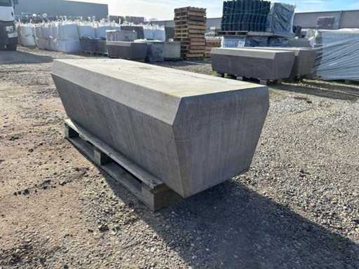 Zitbank - Antraciet - 150 x 65 x 45 cm (9x)