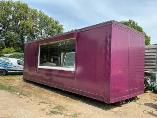 Professioneller holzbefeuerter Pizza-Food-Truck