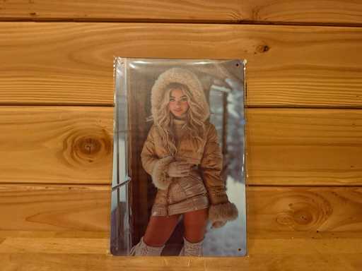 Metalen reclamebord 30x20cm