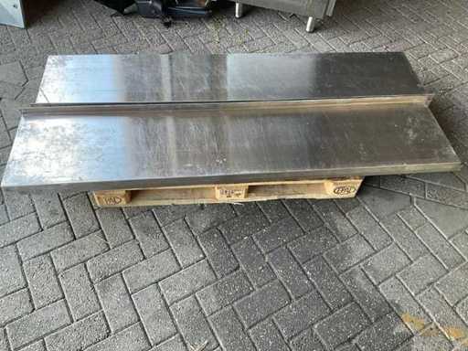 Raft de perete din oțel inoxidabil 40 x 195 (2x)