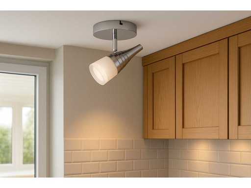 4 x LED Ceiling Spotlight 5W – 4000K Neutral White – Silver – DI02