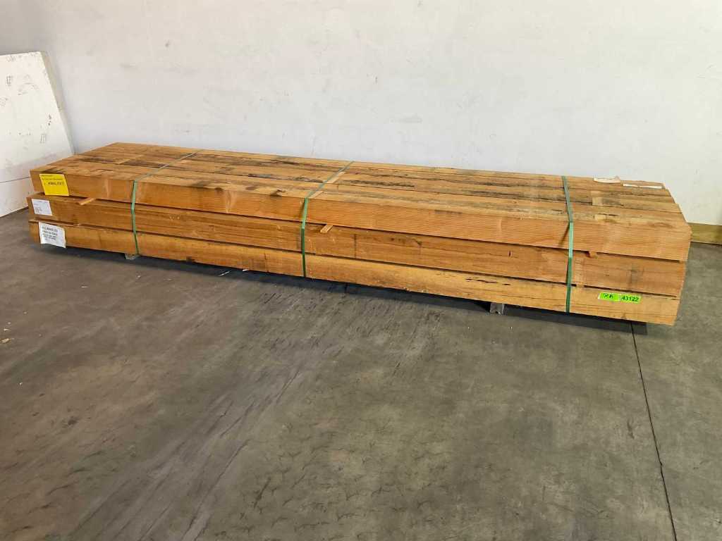 Douglas fir beam 400x15x15 cm (4x)