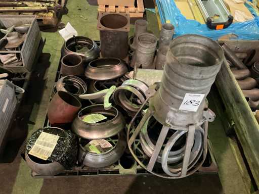 Partij diverse Kramp aanlasdelen en koppelingen