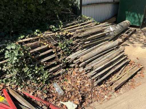 Partij tuinhekwerk op rol