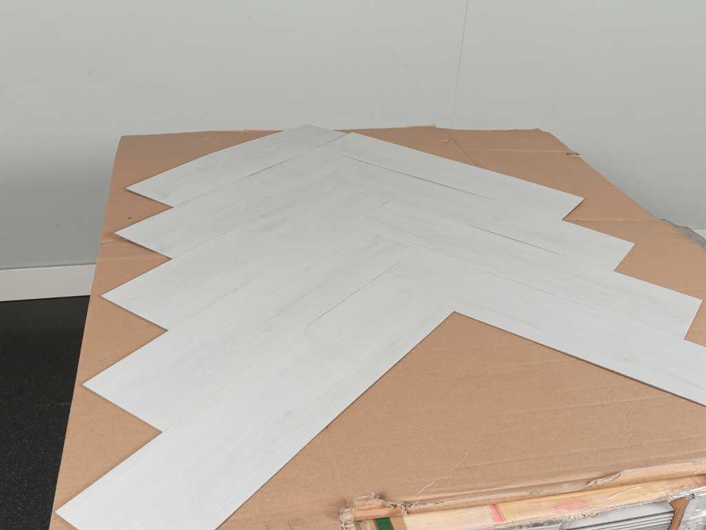 42 m2 PVC-dryback visgraat - 610 x 150 x 2,5 mm