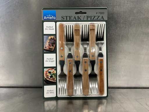 Amefa - # 7000 - Pak steak/pizza vorken (25x)