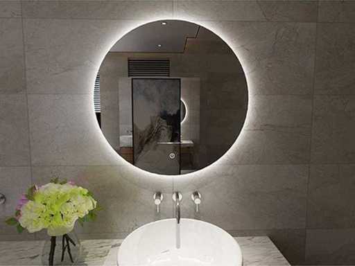 WB - Giro 39.4401 - Spiegel rond + LED 80 cm.