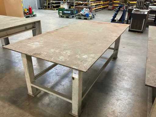 Stalen werktafel