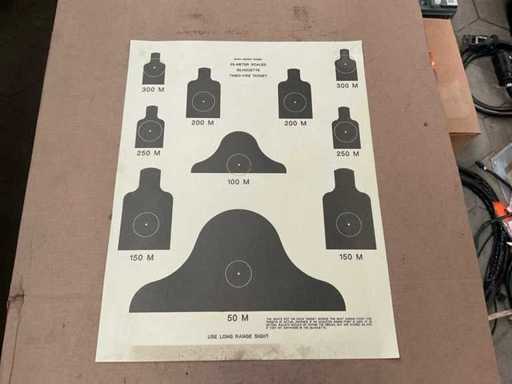 Papier-Silhouetten-Ziel (500x)