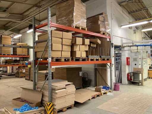 Heavy-duty shelf, with contents