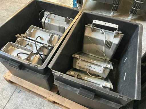 Phare à décharge à l’indium 400w - Rhodium - Blanc avec bouchon de chien (7x)