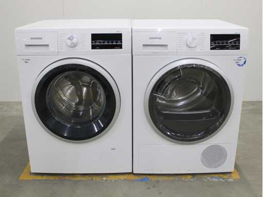 Machine à laver Siemens iQ500 iSensoric iQdrive & Sèche-linge à condensateur auto-nettoyant Siemens iQ500 iSensoric