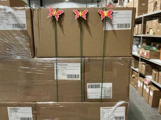 Lot Pick Butterfly latające drewno 7x8cm+50cm na czerwonym patyku (10500x)