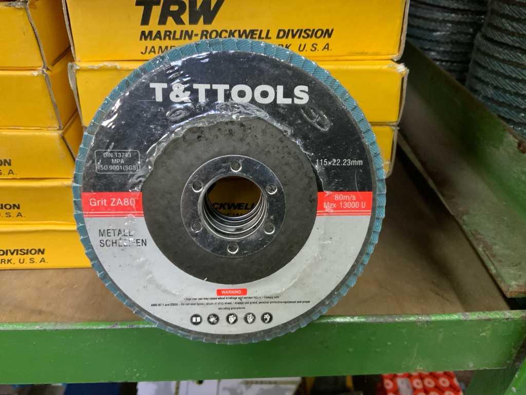 T&T Tools Grit ZA80 Lamellen slijpschijf (100x)