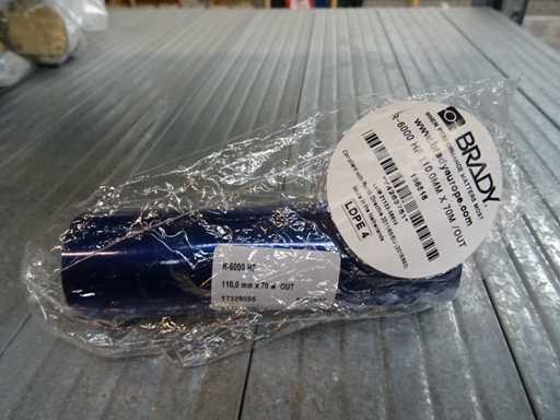 Brady - R-6000 HF 110,0 mm x 70 m /out - Rouleau de ruban (9x)