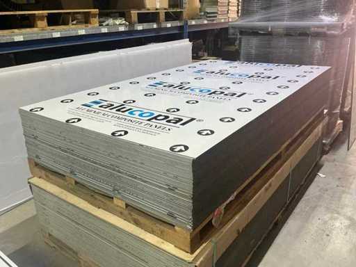 Alucopal ACP-Blatt 200x125cm 6mm Reinweiß (25x)