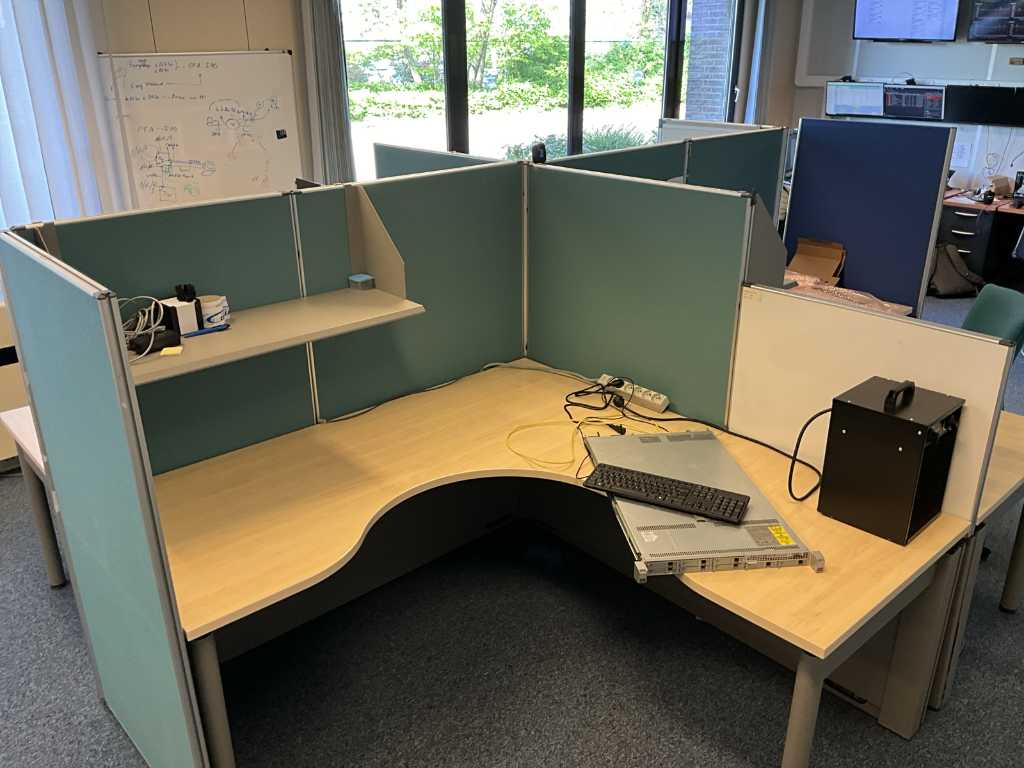 4-piece desk island KNOLL