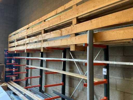 Enkelzijdige draagarmstelling