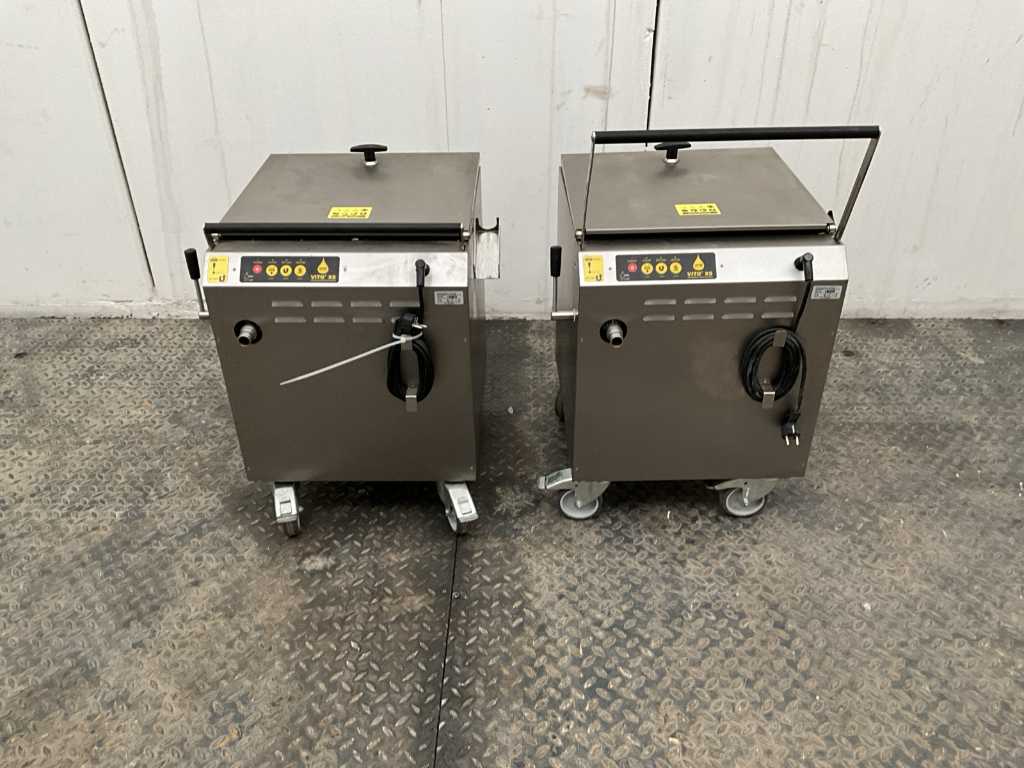 Frying oil filter unit (2x)